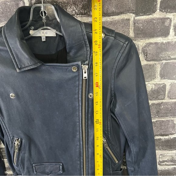 IRO ASHVILLE cropped biker leather jacket - Picture 14 of 14